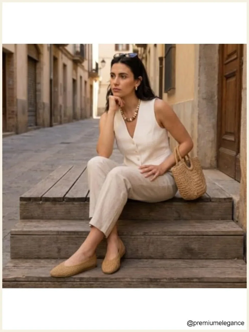 Lightweight Woven Ballet Flats with Memory Foam and Pull On Tab